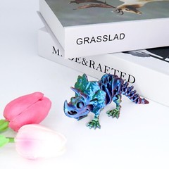 4Pcs 3D Printed Dinosaur Bones,Articulated T-Rex Skeletons, 3D Printed Tricer…