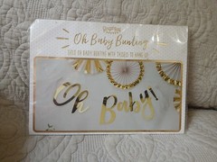 Oh Baby Shower Bunting Banner Decorations, Baby Announcement, Gender Reveal,…