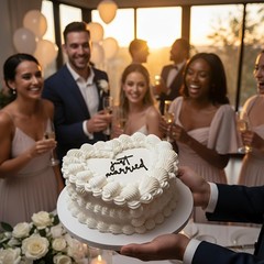 Acrylic Wedding Cake Topper Elegant Vintage Heart Design for Bride & Groom …