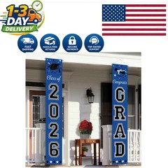 Festive 2026 Graduation Decorations – Blue Banner for All School Celebrations