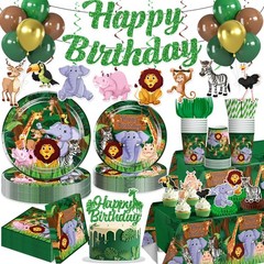Xynic 205 Pcs Jungle Party Decorations Set