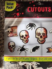 Creepy Carnival Haunted House Halloween Party Wall Decoration Paper Cutouts