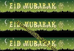 EID MUBARAK FOIL Banners[288] Happy Eid Party Supply Islamic Gift Ramadan Gifts