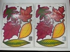 TWO(2) BEISLE 6 INCH AUTUMN LEAF (9) CUTOUTS NEW IN PACKAGE 1994