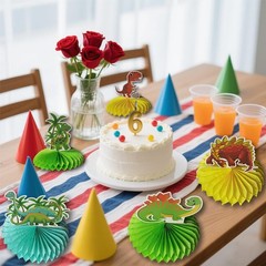 Dinosaur Birthday Decorations for 1 2 3 4 5 6 Year Old Boy Girl, Happy…