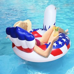 Inflatable Eagle Pool Float Ring Heavy Duty Summer Beach Lake Swim Party Tube Wh