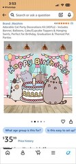 Cat Party Decorations Kit (45Pcs) for Birthday, Graduation & Themed Pet Parties