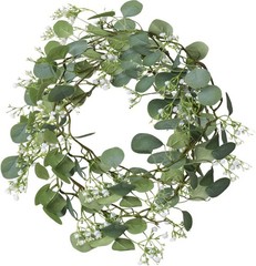 Artificial Eucalyptus Garland 4 Pack, Faux Babys Breath Flowers Gypsophila Vine