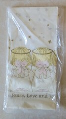 Party Express Table Cover Nappe Mantel+16 Napkins.Peace,Love and joy to you.New
