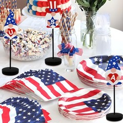 3 PCS Creative Table Holder Decor,4th of July Decorations,Gnome Table Decorat…