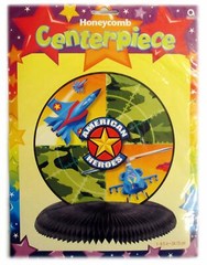 American Heroes Military Army Camo Party Supplies 9.5″ Centerpiece