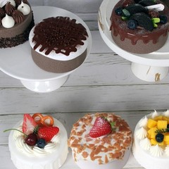 1 PCS 4 Inch Realistic Artificial Birthday Cake Fake Simulation Dessert