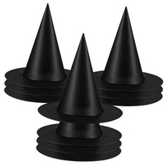 Halloween Witch Hats Decorations, 10 PCS Hanging Floating Witch Hats Bulk with