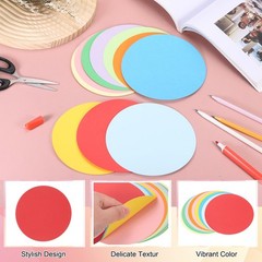 25 PCS 6 Inch Red Round Cutouts Paper Circle Shaped Cardstock Classroom Decor
