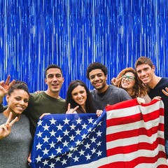 Versatile Navy Blue Tinsel Backdrops: 2 PCS, 3.28 FT x 7.05 FT for All Parties