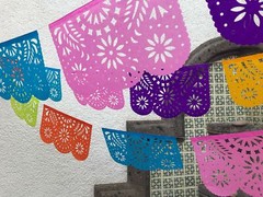 Mexican Papel Picado Banner (5 Count) Mexican Fiesta Decorations 50 Paper Tis…