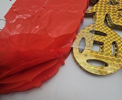 Chinese New Year Lantern Decorations PAIR ~ Fish Lanterns & Pineapple LARGE