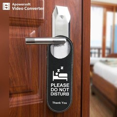 1*Do Not Disturb Signs Door Knobs Hanger Pendant Cleaning Label Make Up Room