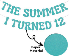 The Summer I Turned 12 Banner – Bruh Teen Boy 12Th Birthday Decor, Cheers to 12