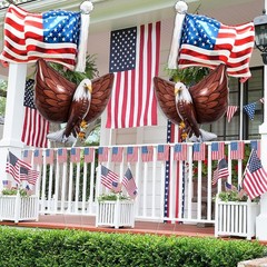 4 PCS Flag Balloons Eagles Balloon, Large 3D Eagle Balloon Patriotic Balloons…