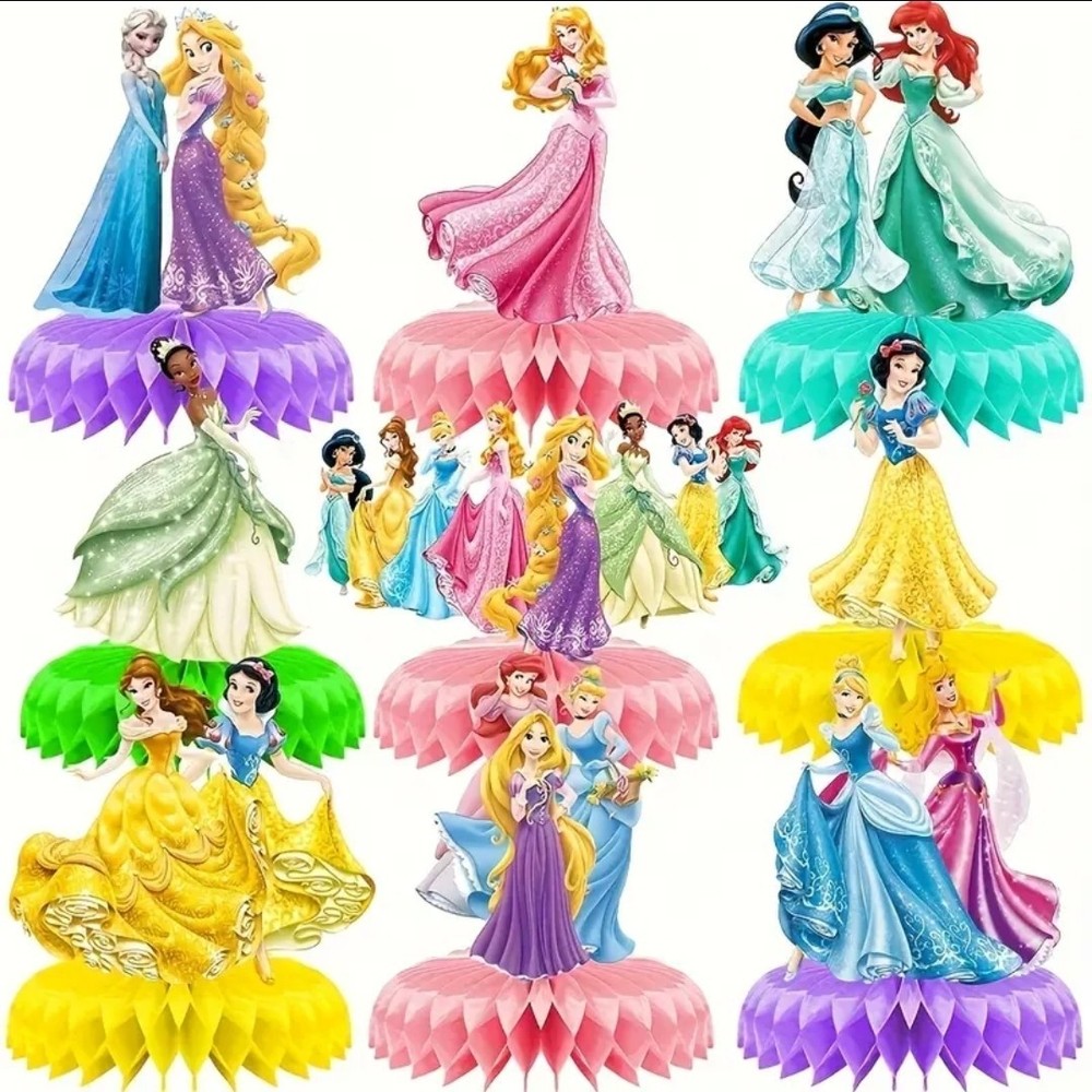 9 Disney Princess Table Centerpiece for Birthday Party Decorations