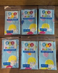11 PC Mermaid Party Supplies, New (Tablecloths, Balloons, Napkins, Headbands)