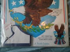 NOS Sealed 1970s Beistle American Eagle Patriotic Centerpiece Shippensburg PA US
