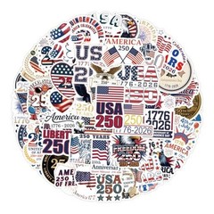 56Pcs Patriotic Themed Stickers for the 250th The Us 250th Anniversary