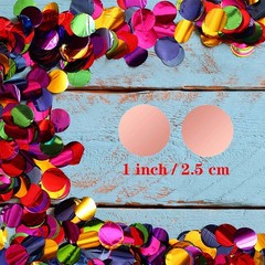 5000 Pcs 1 inch Black Table Confetti Glitter Dots for Wedding Birthday Party