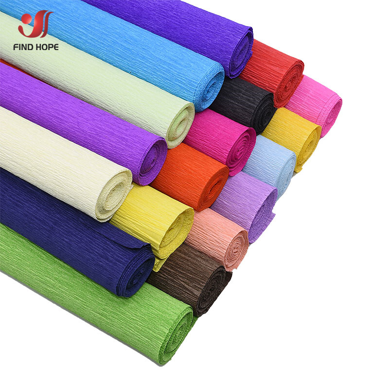 9.8″x8ft Crepe Paper Roll Handmade Flowers Wedding Birthday Party Decoration DIY