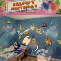 Happy Birthday Pack With Balloons, Decorations, Table Cloth And Various Items