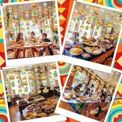 8Pcs Mexican Fiesta Party Decorations Taco Birthday Party Decorations Taco