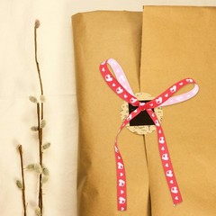 Valentine’s Day Decorative Ribbon Valentines Floral Flower Bouquet