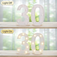 30th Birthday LED Light-Up Marquee Sign