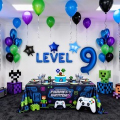 Video Games 9th Birthday Level 9 Balloons Birthday Balloons Video Game Party …