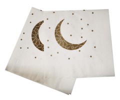 Ramadan and Eid Crescent Moon Party Napkins (Pack of 20)