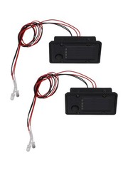 Piece Two Solar Light Replacement Tops with LED Bulbs and Solar Panel Lid