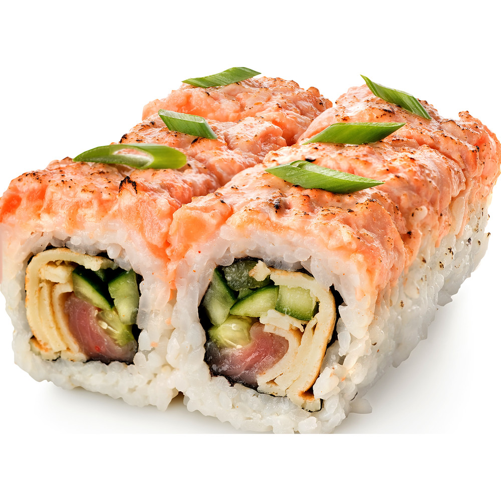 SP13196 Sushi California Rolls Japanese Food Rice Salmon Avocado Cardboard Cutou