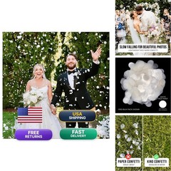 Kind Confetti White Rice Paper Wedding Confetti For Flower Girl Basket Confetti
