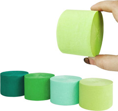 8 Rolls in 4 Colors Gradient Mint Green Party Crepe Paper Streamer, 8 Pieces 82