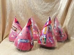 Vintage Tootsie Roll Party Decorations, 5 Packs Party Hats, Classic Candy