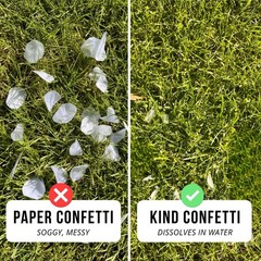 Kind Confetti White Rice Paper Wedding Confetti For Flower Girl Basket Confetti