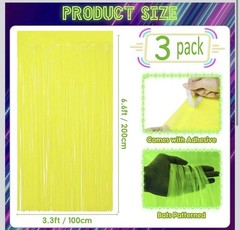 3 Pack 9.9 x 6.6 ft Neon Party Decorations Glow in The Dark Supplies Fluoresc
