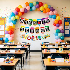 Back to School Decorations Banner for Classroom Teacher Office | First Day of Sc