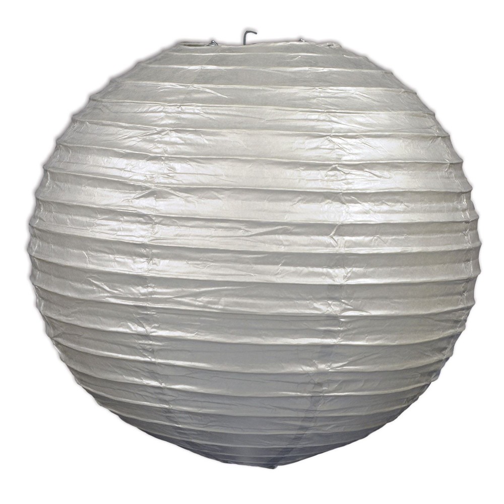 Beistle Silver Paper Lanterns – General Occasion | Party Supply | Decoration