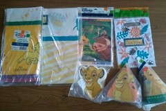 7pc Vintage Disney Lion King Birthday Party Decoration Hats Napkins Treat Bags