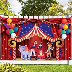, XtraLarge, Circus Banner – 72×44 Inch | Circus Theme Party Decorations,
