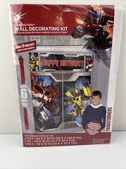 Hasbro Transformers Birthda￼y Party Table& Wall Decorating Kits
