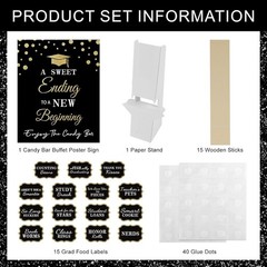 Graduation Candy Buffet Labels for Grad Party Decorations, Graduation Candy Bar