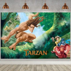 Tarzan Party Supplies Party Decor Backdrop Banner Poster Birthday Gift 5x3ft